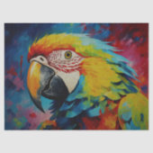 Mousseline Papier Tissu De Découpage De Perroquets (Recto)