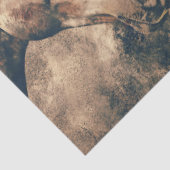 Mousseline Papier Tissu de découpage des chevaux d'aquarelle (Détail)