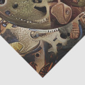 Mousseline Papier Tissu de découpage du crâne vapeur (Détail)