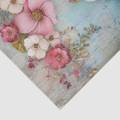 MOUSSELINE PAPIER TISSU DE DÉCOUPAGE FLORALE TEA TIME TISSUE (Détail)