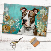 Mousseline Papier Tissu De Découpage Pit Bull