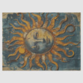 Mousseline Papier Tissu De Découpage Soleil Déchiré (Recto)