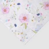 Mousseline papier tissu de fleurs de printemps (Détail)