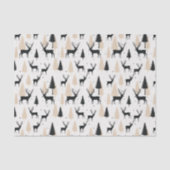 Mousseline Papier Tissu de Holiday Deer (Recto)