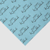Mousseline Papier Tissu de Joyeux Hanoukka (Détail)