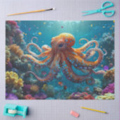 Mousseline Papier Tissu de la mer d'Octopus (Artisanat)