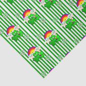 Mousseline Papier Tissu de la Saint Patrick Clover (Détail)