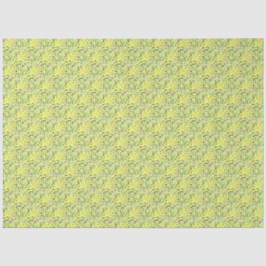 Mousseline Papier Tissu de mousse de citron (Recto)