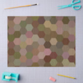 Mousseline papier tissu de nid d'abeille brun (Artisanat)