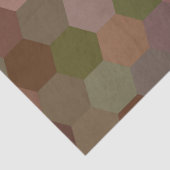 Mousseline papier tissu de nid d'abeille brun (Détail)