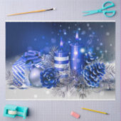 Mousseline Papier Tissu de Noël/Bougies (Artisanat)