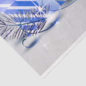 Mousseline Papier Tissu de Noël/Bougies (Détail)