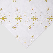Mousseline Papier Tissu de Noël de flocon d'or (Détail)