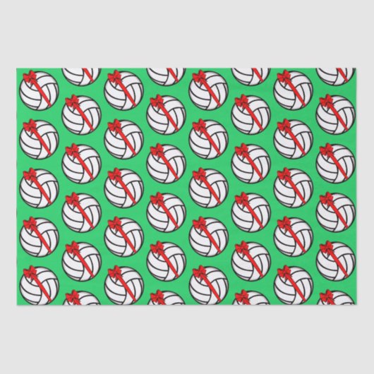 Mousseline Papier Tissu de Noël de volley-ball (Recto)