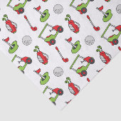 Mousseline Papier Tissu de Noël du Golf (Détail)