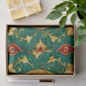 Mousseline Papier Tissu de Noël Floral (Cadeau)