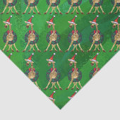 Mousseline Papier Tissu de Noël Giraffe (Détail)