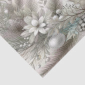 Mousseline Papier Tissu de Noël hiver (Détail)