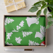 Mousseline Papier Tissu de Noël, Joyeuse bougie de Noël (Cadeau)