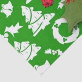 Mousseline Papier Tissu de Noël, Joyeuse bougie de Noël (Détail)