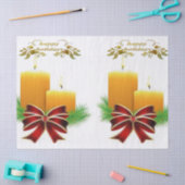 Mousseline Papier Tissu de Noël, Joyeuses Fêtes (Artisanat)