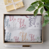 Mousseline Papier Tissu de Noël, Joyeux Noël (Cadeau)