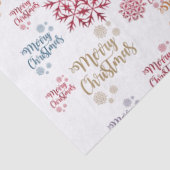 Mousseline Papier Tissu de Noël, Joyeux Noël (Détail)