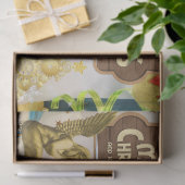 Mousseline Papier Tissu de Noël, Joyeux Noël, Ange (Cadeau)