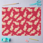 Mousseline Papier Tissu De Noël Lapin Cute (Artisanat)