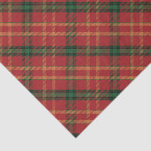 Mousseline Papier Tissu De Noël Rouge Classique (Détail)