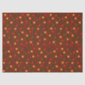 Mousseline Papier Tissu de Noël Rouge classique - Cadeau de v (Recto)