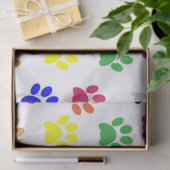 Mousseline papier tissu de pattes de chat (Cadeau)