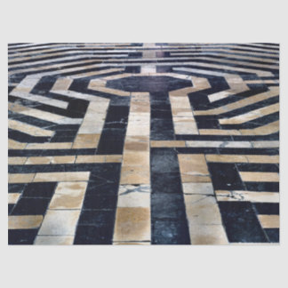 Mousseline papier tissu de plancher labyrinthe