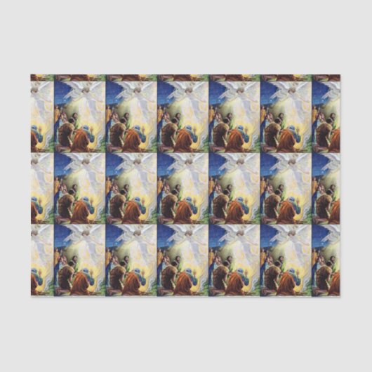 Mousseline Papier Tissu De Prière Des Anges (Recto)