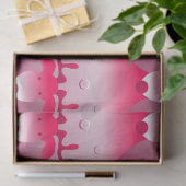 Mousseline papier tissu de rennes roses (Cadeau)