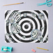 Mousseline papier tissu de sphères optiques (Artisanat)