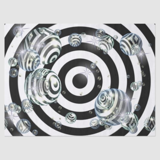 Mousseline papier tissu de sphères optiques (Recto)