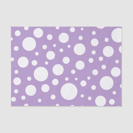 Mousseline Papier Tissu De Spots Violets (Recto)