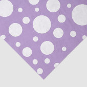 Mousseline Papier Tissu De Spots Violets (Détail)