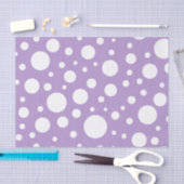 Mousseline Papier Tissu De Spots Violets (Artisanat)