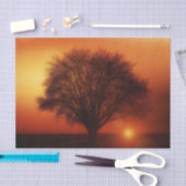 Mousseline Papier Tissu Découpage de l'arbre de Sunset (Artisanat)