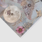 MOUSSELINE PAPIER TISSU DÉCOUPAGE LUNE ET MACHINE (Détail)