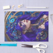 Mousseline Papier Tissu Découpage - Steampunk moderne (Artisanat)