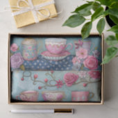 MOUSSELINE PAPIER TISSU DÉCOUPAGE TEACUPS (Cadeau)