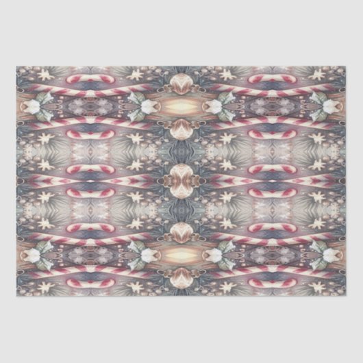 Mousseline Papier Tissu Des Fêtes D'Hiver (Recto)