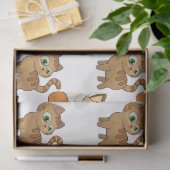 Mousseline Papier Tissu Design animal mignon (Cadeau)