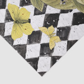 Mousseline Papier Tissu d'explosion jaune (Détail)