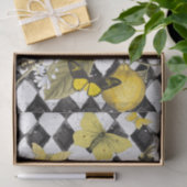 Mousseline Papier Tissu d'explosion jaune (Cadeau)