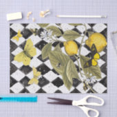 Mousseline Papier Tissu d'explosion jaune (Artisanat)