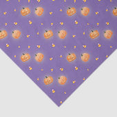 Mousseline Papier Tissu D'Halloween Jack-o'-lantern (Détail)